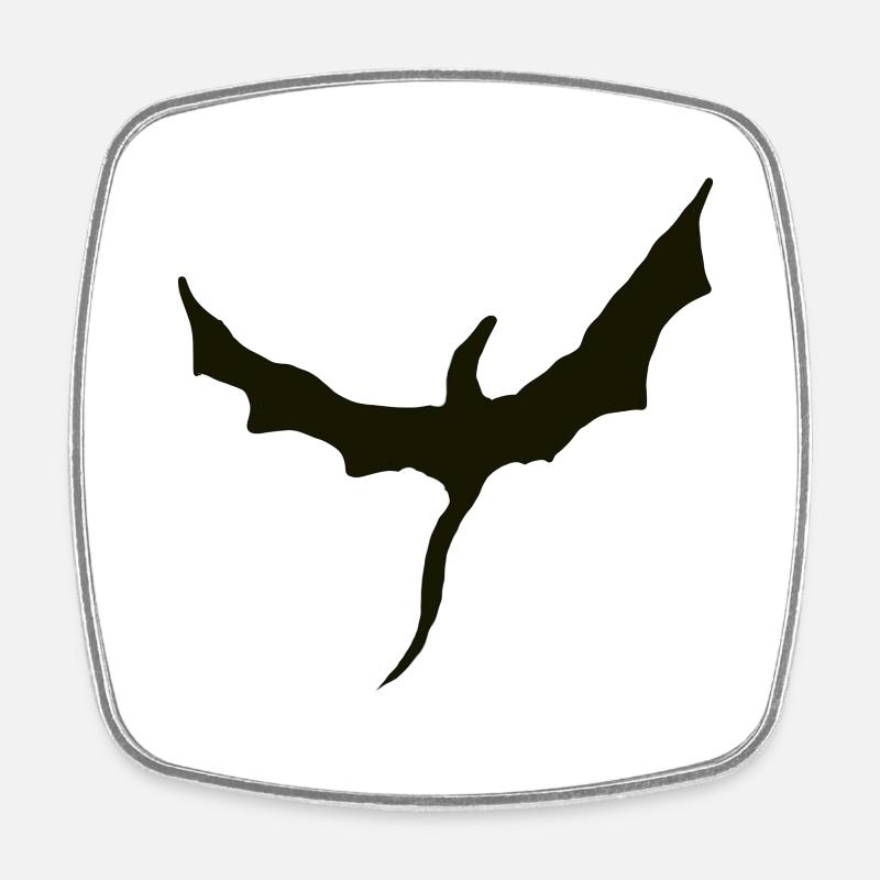 Drago le Dragon - Magnet carré - blanc