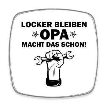 Handwerker Handyman Handwerk Werkzeug Baustelle - Viereckiger Kühlschrankmagnet - Weiß - Vorne
