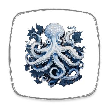 Oktopus Kraken Tintenfisch - Viereckiger Kühlschrankmagnet - Weiß - Vorne