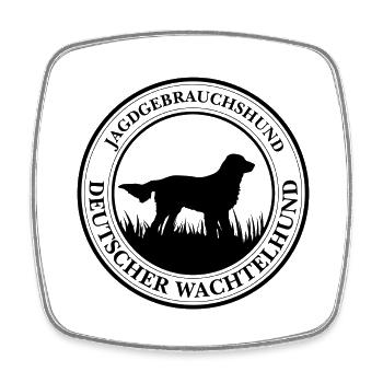 Deutscher Wachtelhund Jagdgebrauchshund Wilsigns - Viereckiger Kühlschrankmagnet - Weiß - Vorne