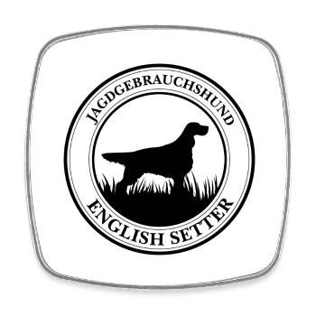 English Setter Jagdgebrauchshund Hunde Wilsigns - Viereckiger Kühlschrankmagnet - Weiß - Vorne