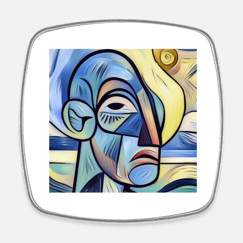 Vancassso - Square fridge magnet - white