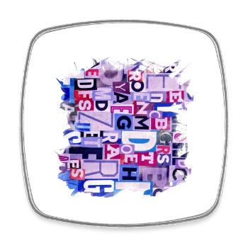 Graffiti style Splash hip hop colors painter color - Square fridge magnet - white - Front