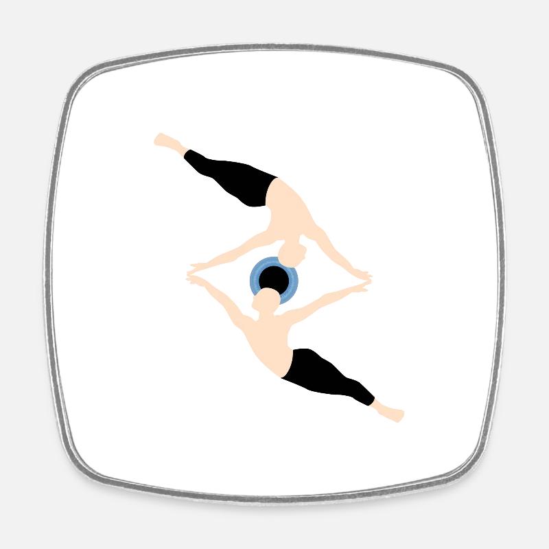 Eye - Magnet carré - blanc