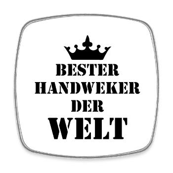 Handwerker Handyman Handwerk Werkzeug Baustelle - Viereckiger Kühlschrankmagnet - Weiß - Vorne