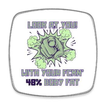 Look at you! - Viereckiger Kühlschrankmagnet - Weiß - Vorne