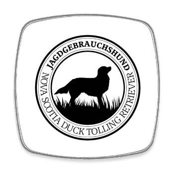Nova Scotia Duck Tolling Retriever Jagdhunde Jäger - Viereckiger Kühlschrankmagnet - Weiß - Vorne