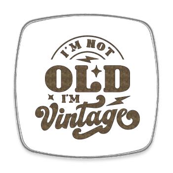 50th Birthday vintage retro Born in 1973 Birthday - Square fridge magnet - white - Front
