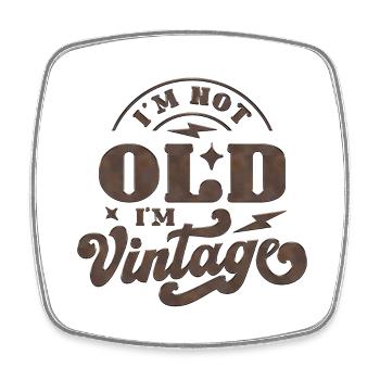 50th Birthday vintage retro Born in 1973 Birthday - Square fridge magnet - white - Front