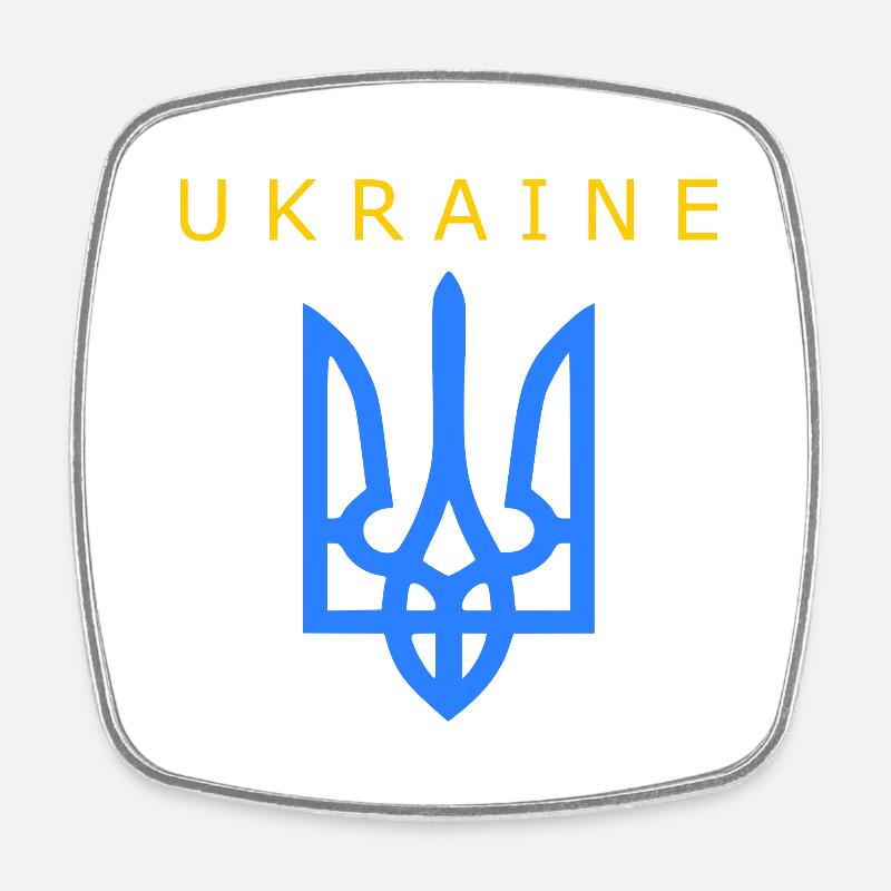 Ukraine - Magnet carré - blanc