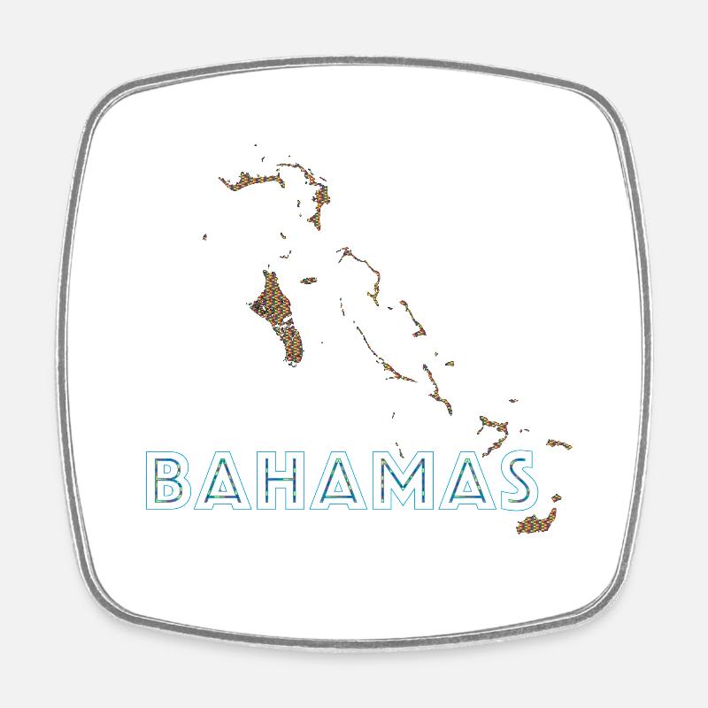 Bahamas Pride - Square fridge magnet - white