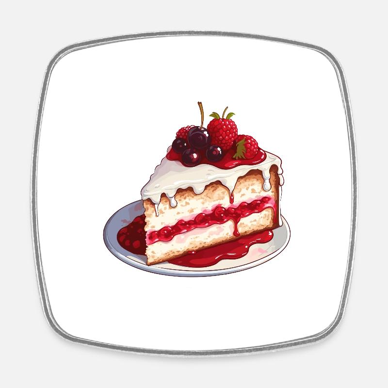 Fruitcake! - Square fridge magnet - white
