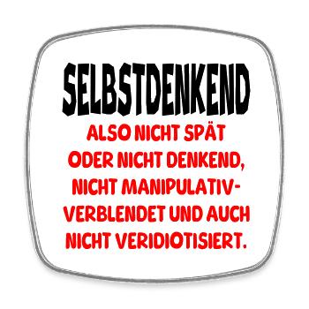 Also nicht spät - Viereckiger Kühlschrankmagnet - Weiß - Vorne