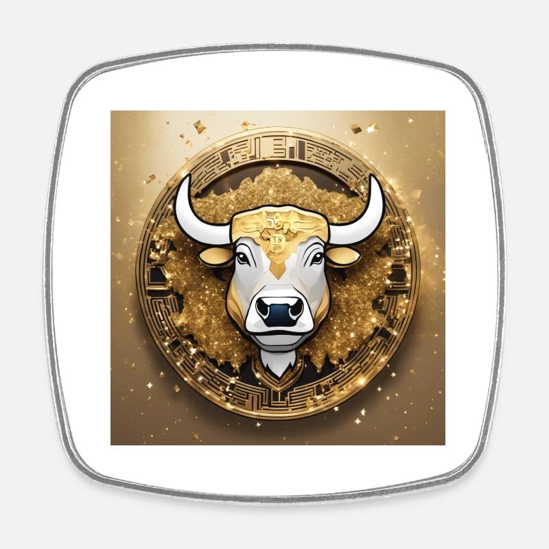 IMG 3786 - Square fridge magnet - white