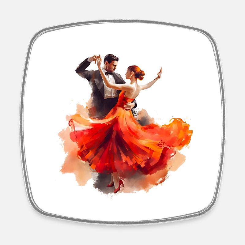Le Paso Doble est une forme de danse impressionnante - Magnet carré - blanc