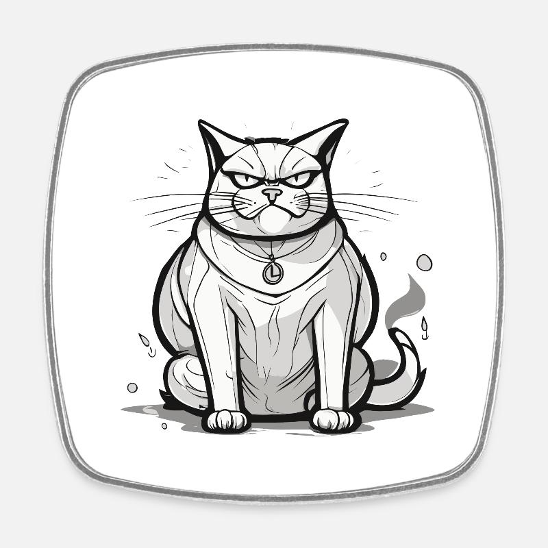 Strong hangover - Square fridge magnet - white