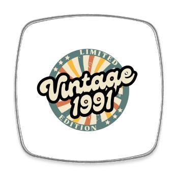 Limited vintage edition 1991 - Square fridge magnet - white - Front