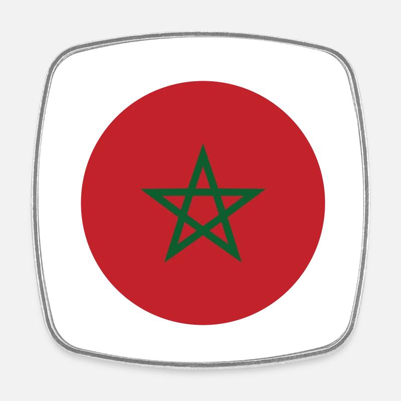 morocco - Magnet carré - blanc