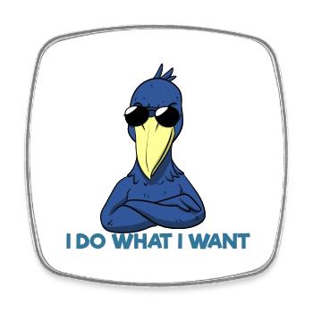 Shoebill Bird Ornithologist Forest I Gift - Square fridge magnet - white - Front
