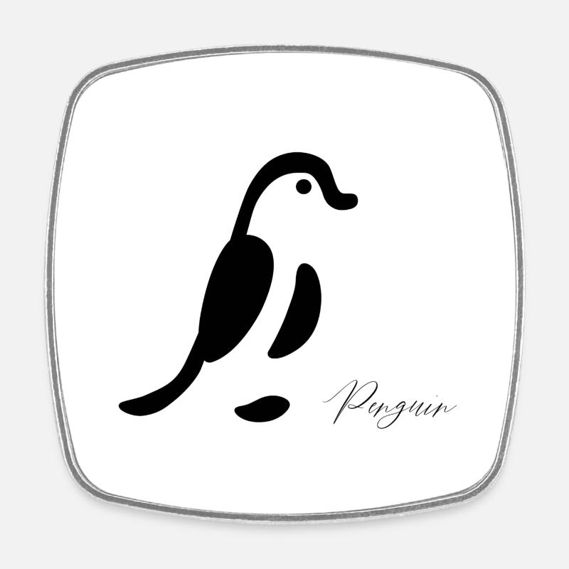 Pingin Style - Square fridge magnet - white