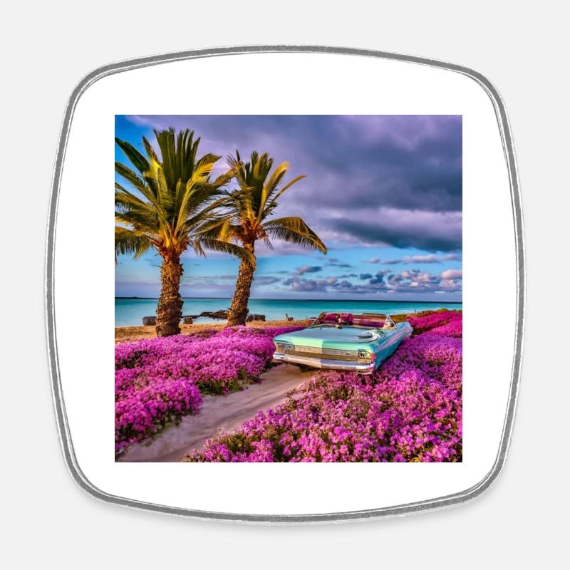 Caddy 1 - Square fridge magnet - white