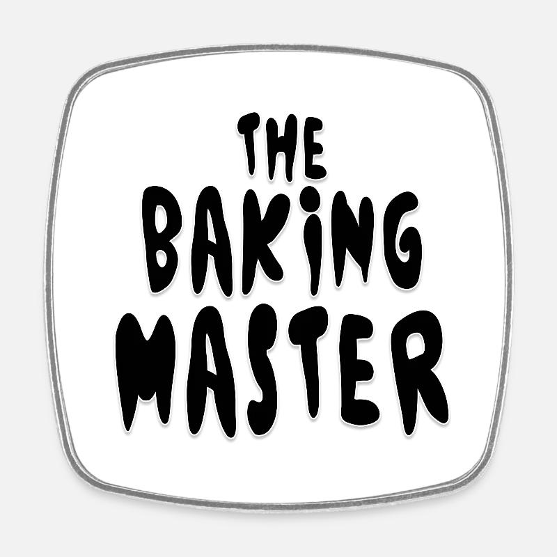 Printflow Baking Master - Magnet carré - blanc