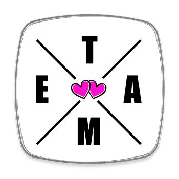 Team Herats - Square fridge magnet - white - Front