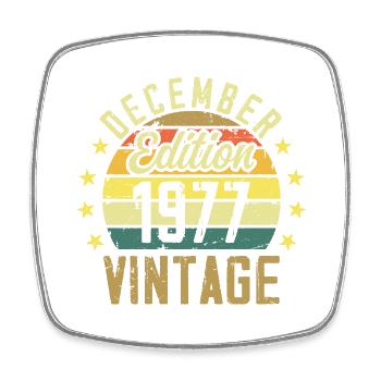 Legends Were Born In December 1977 - 1977 Edition - Square fridge magnet - white - Front