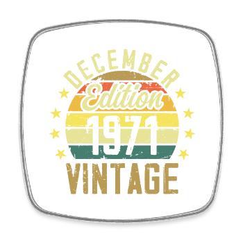 Légendes Sont Nés En Décembre 1971 - Édition 1971 - Magnet carré - blanc - Devant