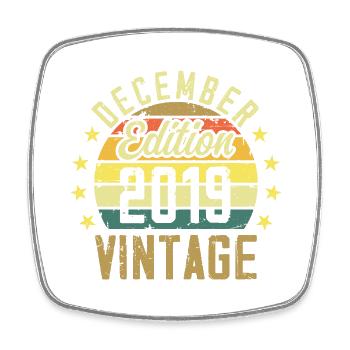 Legends Were Born In December 2019 - 2019 Edition - Square fridge magnet - white - Front