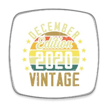 Legenden werden im Dezember 2020 geboren - Ausgabe 2020 - Viereckiger Kühlschrankmagnet - Weiß - Vorne