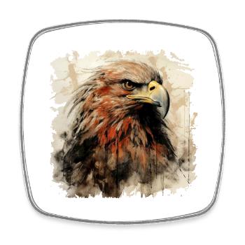 Adler Steinadler König der Lüfte Geschenk Alpen - Viereckiger Kühlschrankmagnet - Weiß - Vorne
