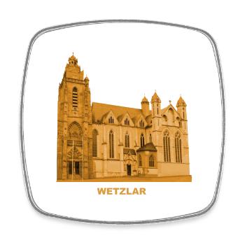 Wetzlar Cathedral Hesse - Square fridge magnet - white - Front