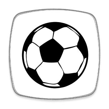 Soccer Soccer Football Sport 2510 - Square fridge magnet - white - Front