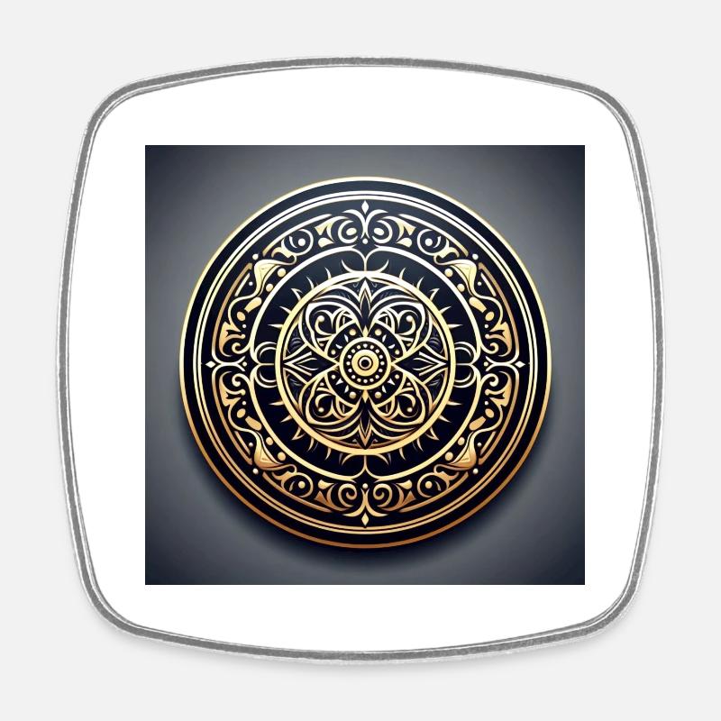 Vintage - Square fridge magnet - white