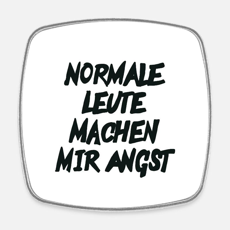 Normale Leute - Viereckiger Kühlschrankmagnet - Weiß