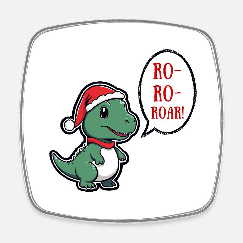 Ro Ro Roar - Square fridge magnet - white