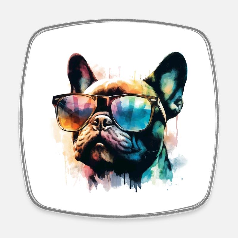 Cool Bully - Square fridge magnet - white