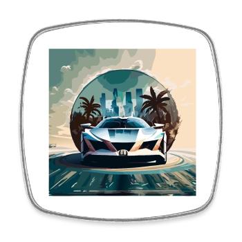 Miami Portal Escape (Miami Collection) - Square fridge magnet - white - Front