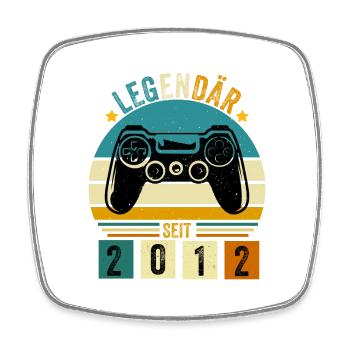 legendär seit 2012 konsole gamer 2012 - Viereckiger Kühlschrankmagnet - Weiß - Vorne