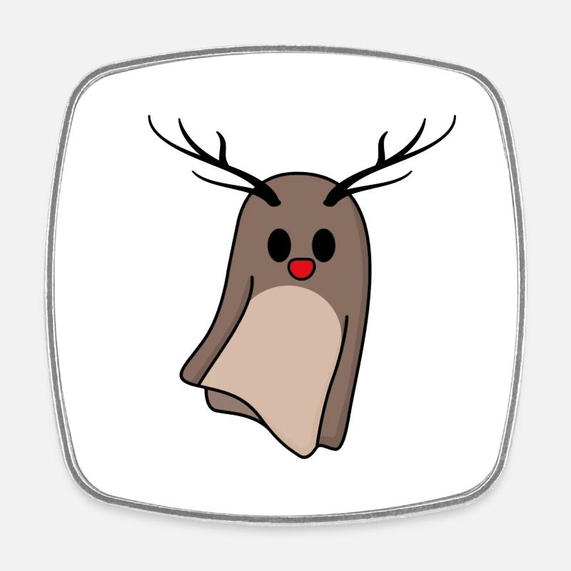 Weihnachtsgeist - Viereckiger Kühlschrankmagnet - Weiß