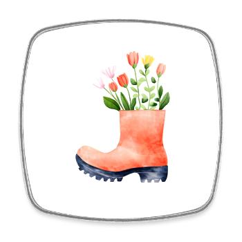Garten Hobbygärtner Gartenarbeit Gärtnerei Gärtner - Viereckiger Kühlschrankmagnet - Weiß - Vorne