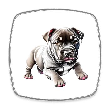 Staffordshire Bull Terrier Dogs Dog Dog Owners - Square fridge magnet - white - Front