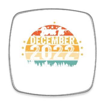 Original Décembre 2022 Millésime Anniversaire 2022 - Magnet carré - blanc - Devant