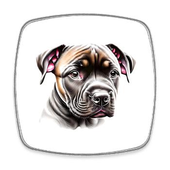 Staffordshire Bull Terrier Chien Propriétaires de chiens Chiens - Magnet carré - blanc - Devant