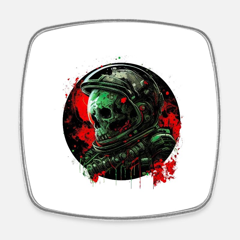 Dead galaxy - Square fridge magnet - white