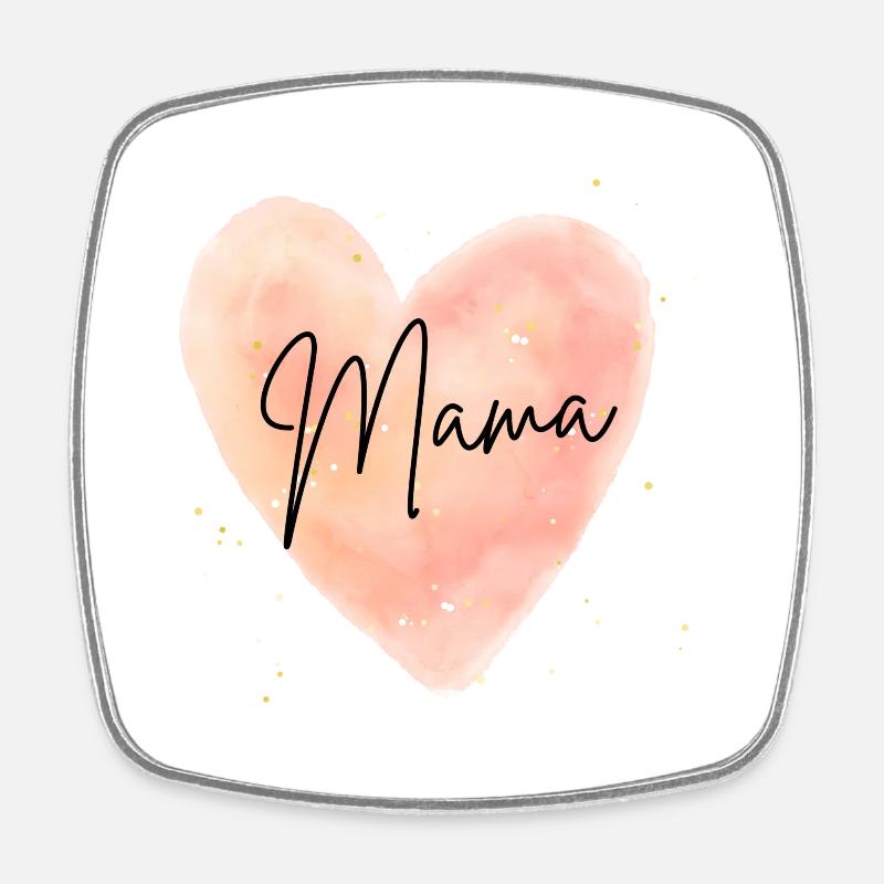 Mom - Square fridge magnet - white