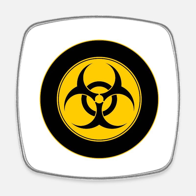 Panneau Mod Biohazard - Magnet carré - blanc