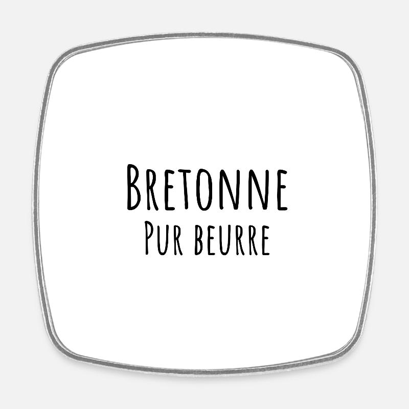 Pure Breton Butter - Square fridge magnet - white