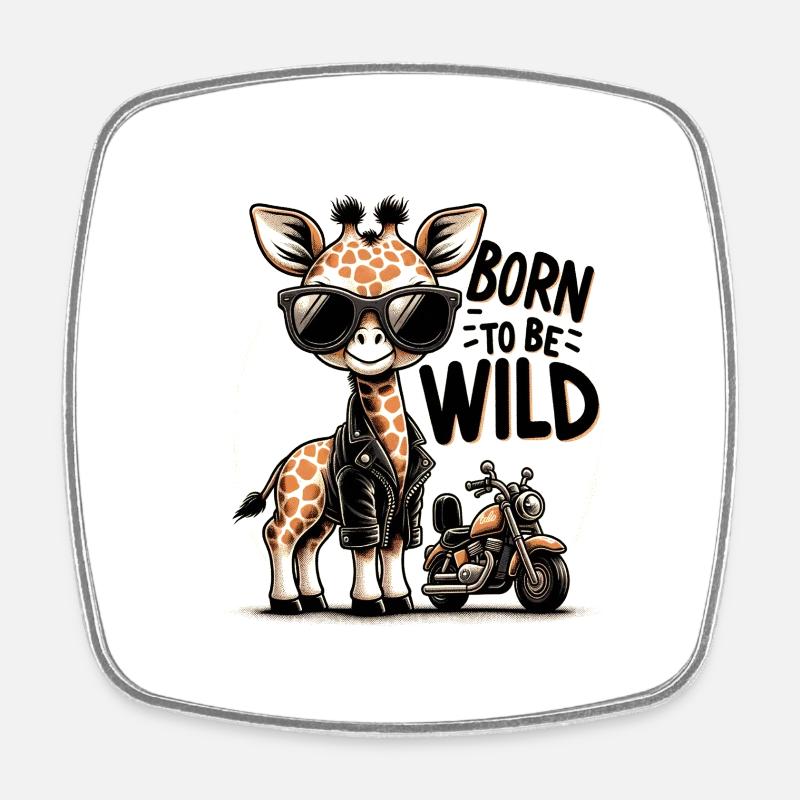 . - Square fridge magnet - white